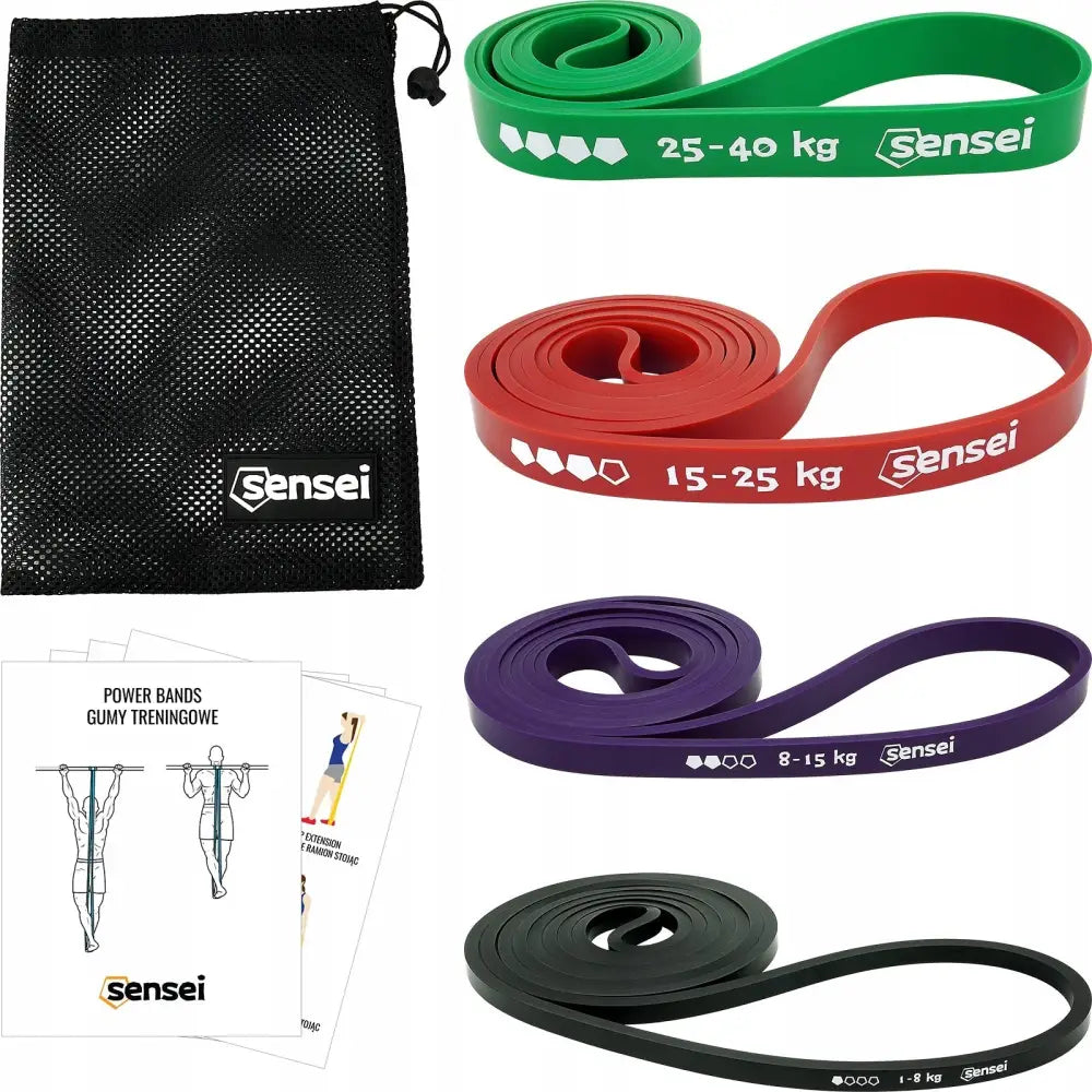 Sett Med 4 Treningsstrikk For Pull-ups Power Bands - 1