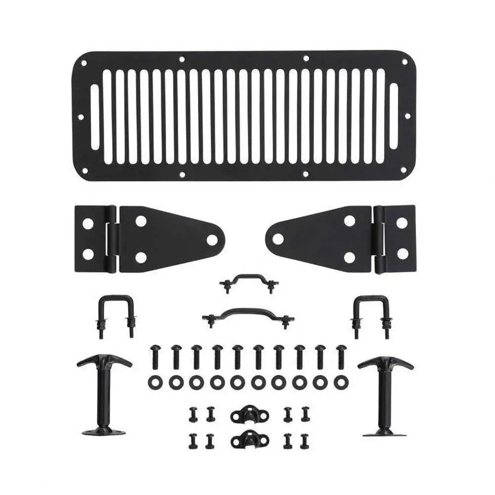 Sett Med Tilbehørsmasker i Svart Stål Smittybilt - Jeep Wrangler Yj 87-95 - 1