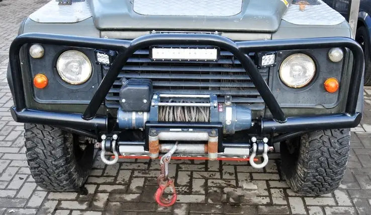 Støtfanger Foran Med Bullbar ver.1 - Land Rover Defender  | Nomax.no🥇