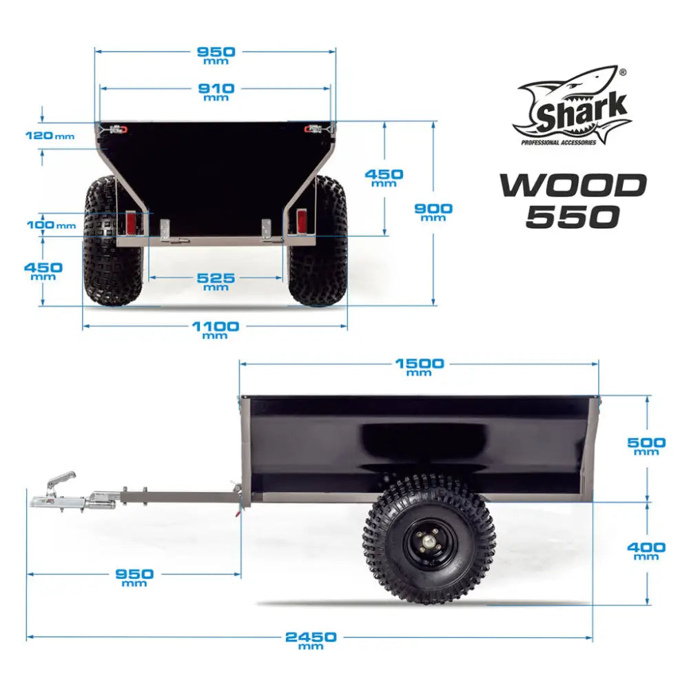 Shark Atv Henger Tre 550 Svart - 4