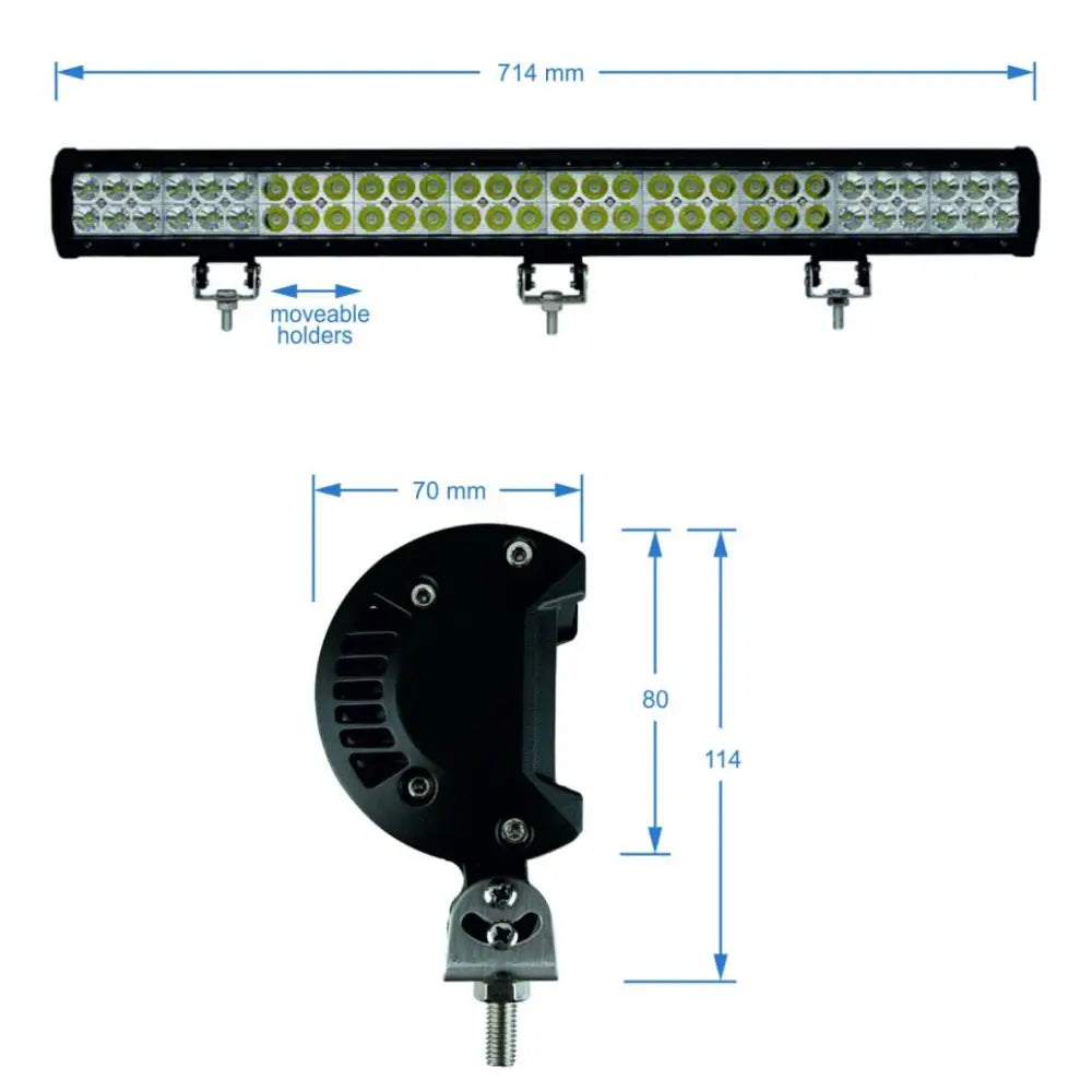 Shark Led Epistar 60*3w 10800 Lm 10-30v Combo 28’’