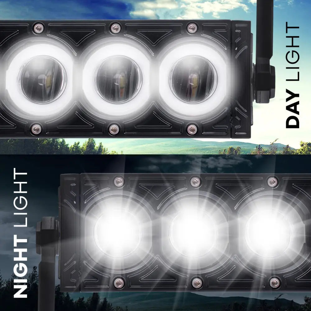 Shark Led Lysbjelke 17’ Med Halo-ring Cree Led 80w - 4