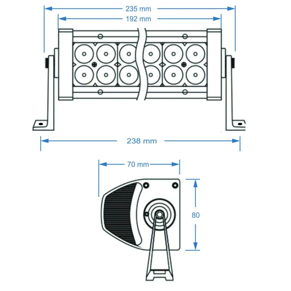 Shark Led Lysbjelke 7,5’ 6d 36w - 3