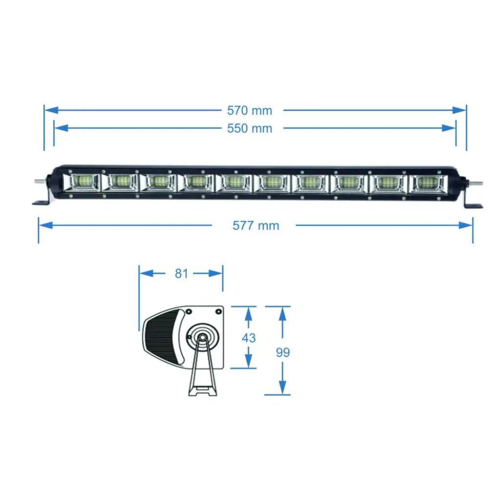 Shark Led Lysbjelke Eti Led 21,5’,100w - 6