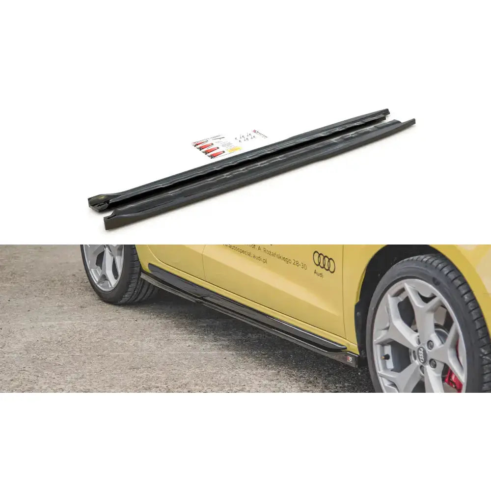 Side Skirts Diffusers Audi A1 S-line Gb - 1