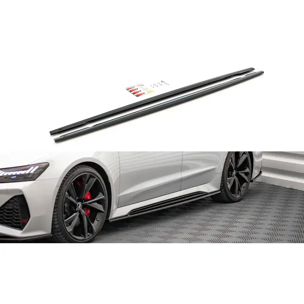 Side Skirts Diffusers V.2 Audi Rs6 C8 - 1