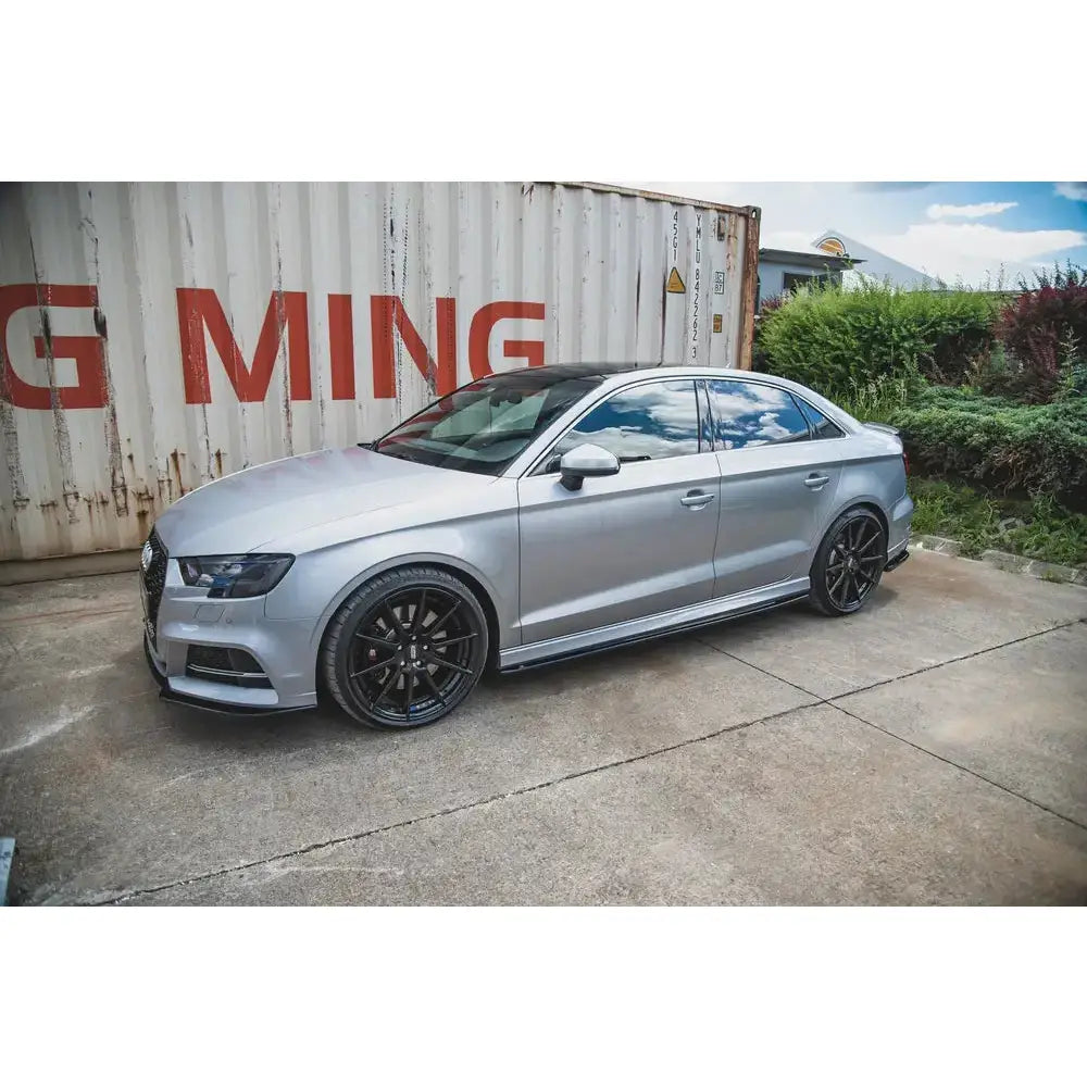 Side Skirts Diffusers V.2 Audi S3 / A3 S-line Sedan 8v Facelift - 2