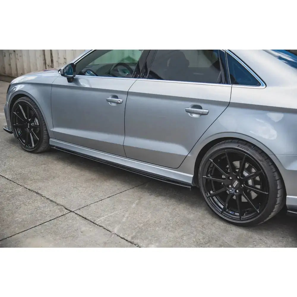 Side Skirts Diffusers V.2 Audi S3 / A3 S-line Sedan 8v Facelift - 5