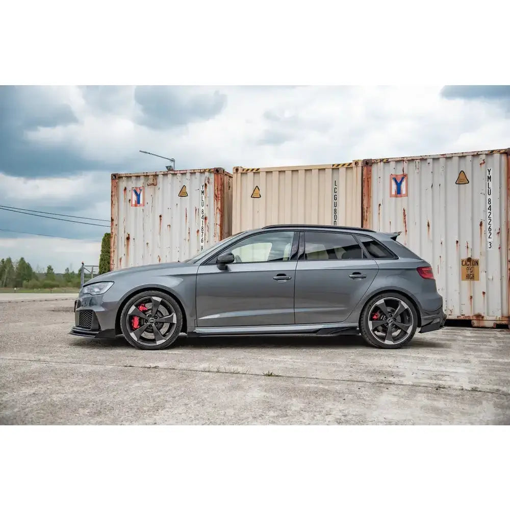 Sideskjørt Diffusere Racing + Flaps Audi Rs3 8v Sportback - 2