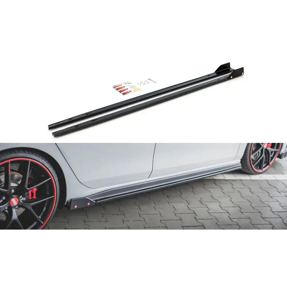 Sideskjørt Lepper + Flaps V.2 Volkswagen Golf 8 Gti / Gti Clubsport 20- - 1