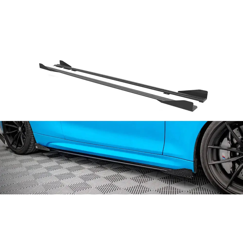 Sideskjørt Lepper Street Pro + Flaps - Bmw M2 F87 16-20 - 1