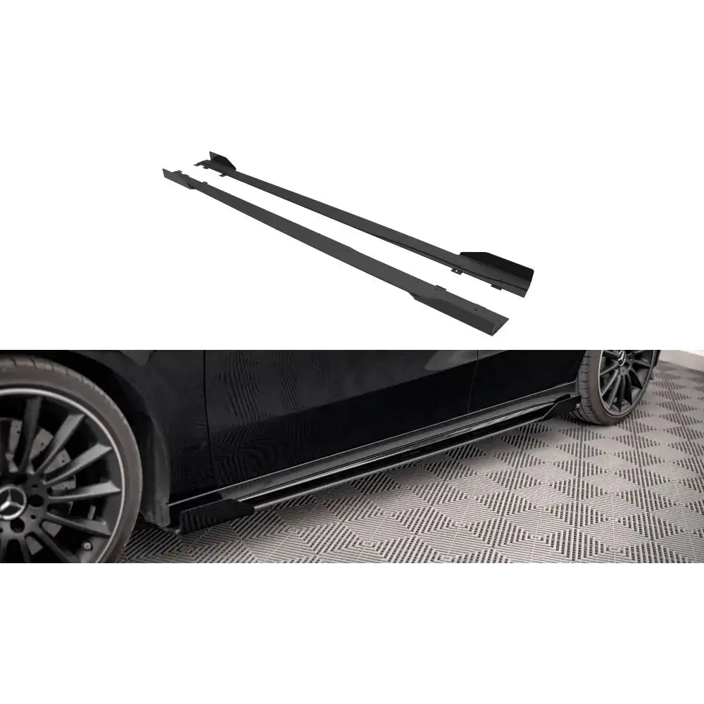 Sideskjørt Lepper Street Pro + Flaps - Mercedes A35 Amg / Amg-line Aero Pack W177 18- - 1