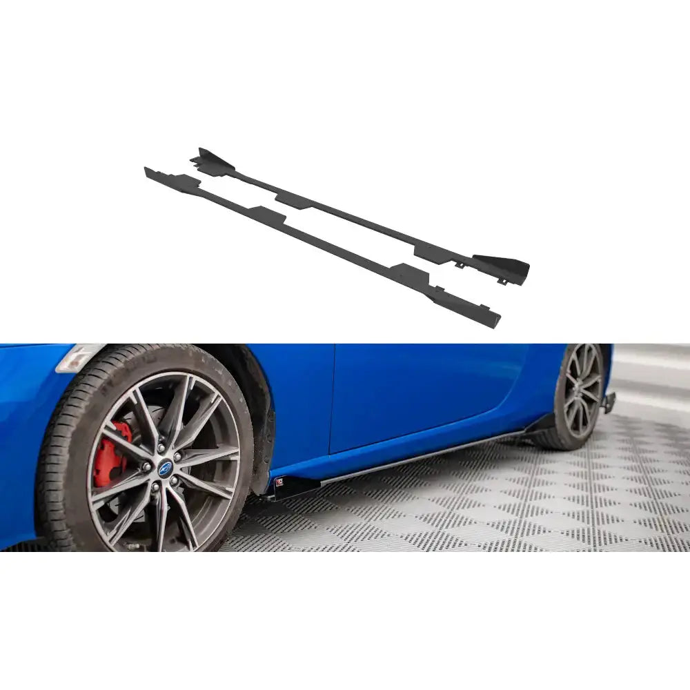 Sideskjørt Lepper Street Pro + Flaps - Subaru Brz Mk1 Facelift 17-20 - 1