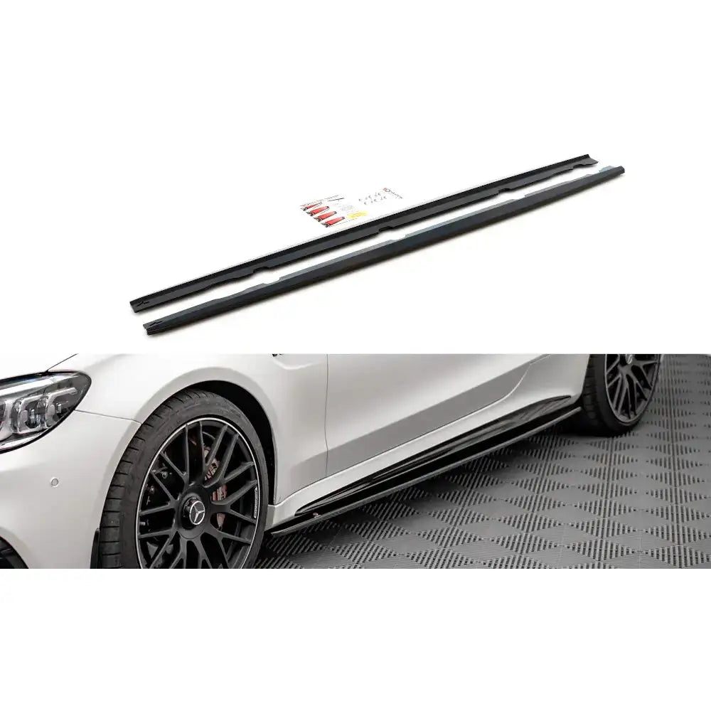 Sideskjørt Lepper V.1 - Mercedes Amg c 63amg Coupe C205 Facelift 18-21 - 1