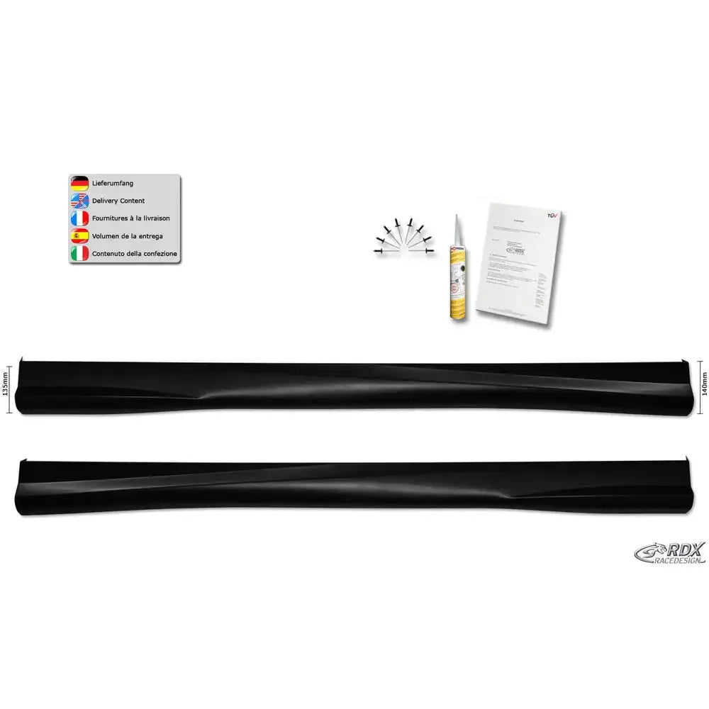 Sideskjørt Opel Agila a 00-07 Turbo-r