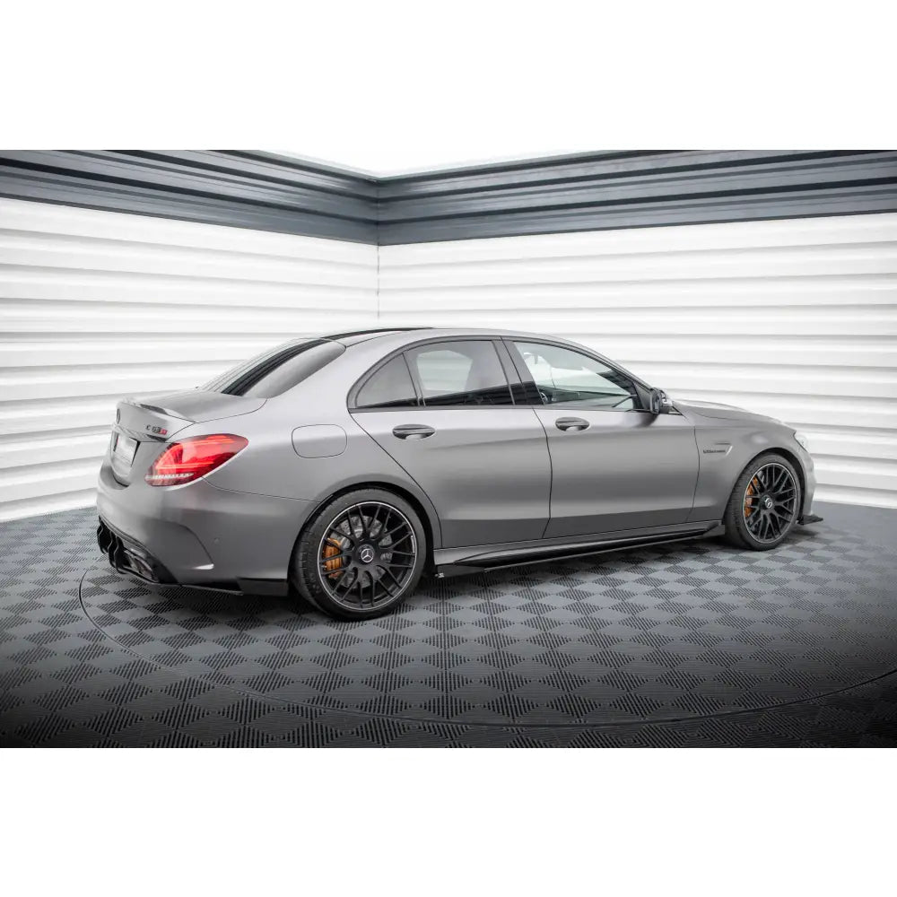 Sideskjørt Street Pro + Flaps Mercedes-amg C63 Sedan / Estate W205 Facelift - 2