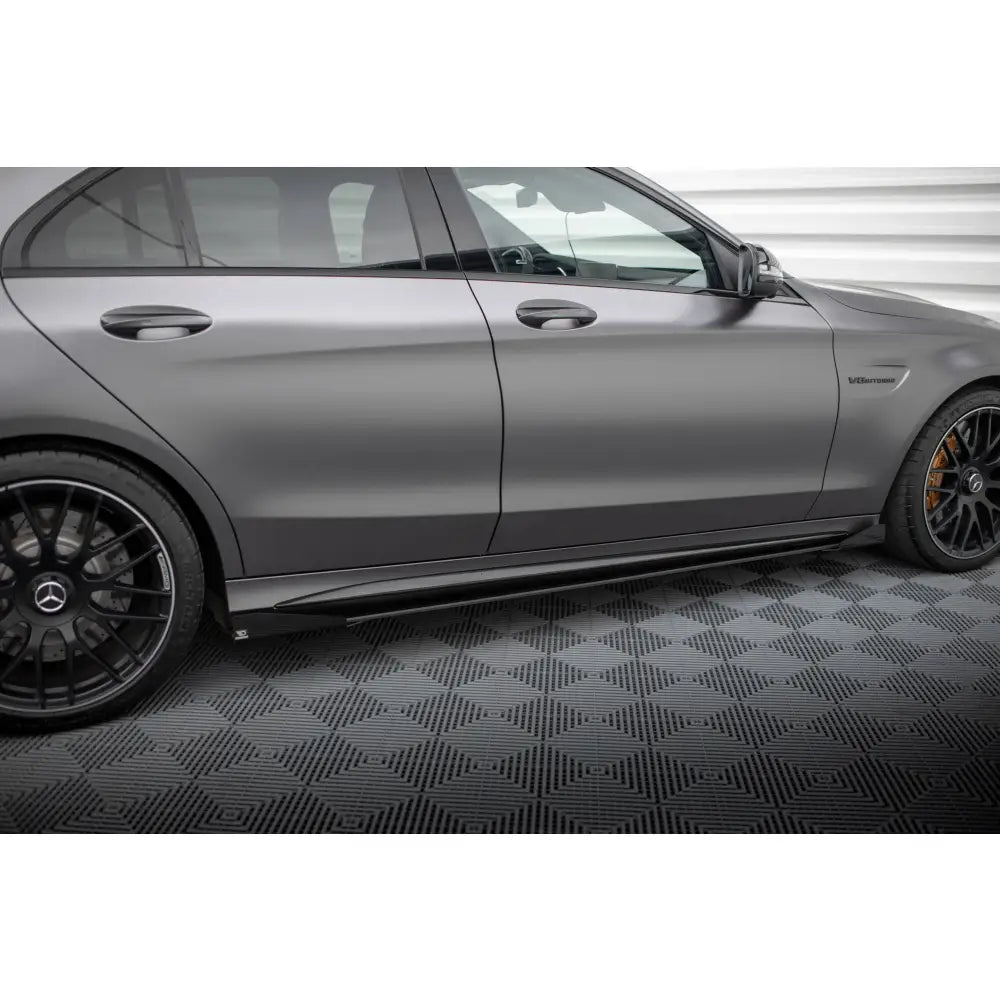 Sideskjørt Street Pro + Flaps Mercedes-amg C63 Sedan / Estate W205 Facelift - 3