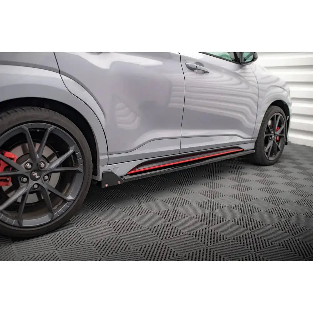 Sideskjørt V.1 + Flaps Hyundai Kona n Mk1 - 2