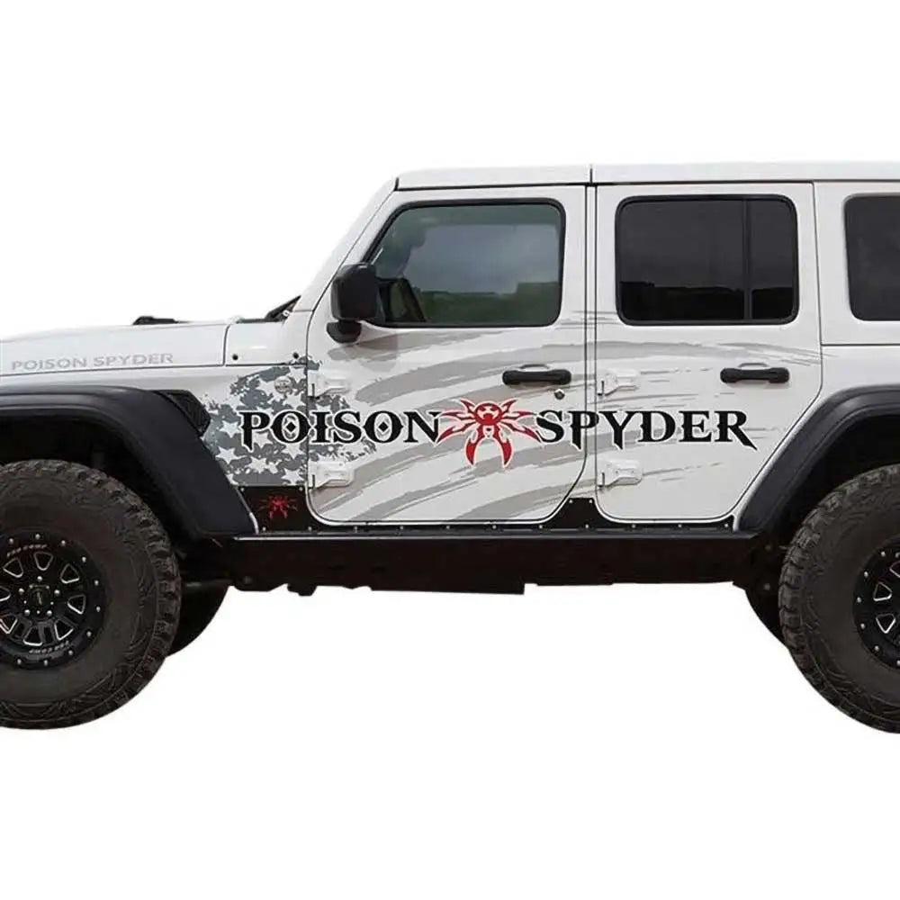 Sidestenge Av Stål Poison Spyder - Jeep Wrangler Jl 4xe 21- - 4