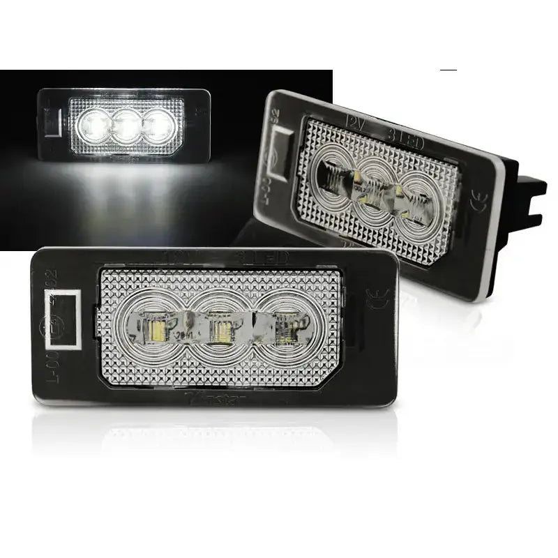 Skiltlys Audi Q5 / A4 08-10 / A5 / Tt / Vw Passat B6 St.vogn 3xled - 1