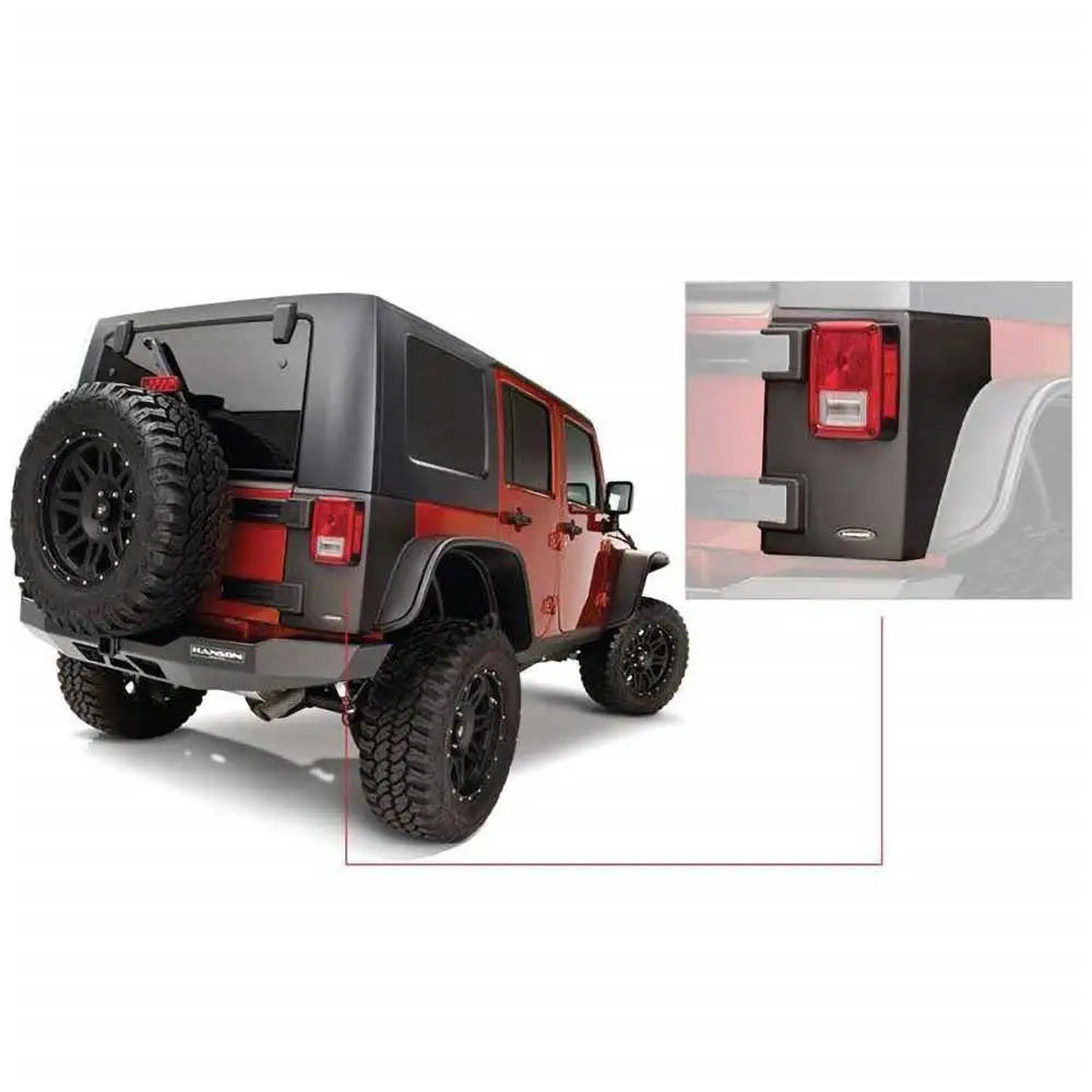 Skjermbeskyttere Tilbake For Bushwacker Hjørner - Jeep Wrangler Jk 4 d 07-18 - 1