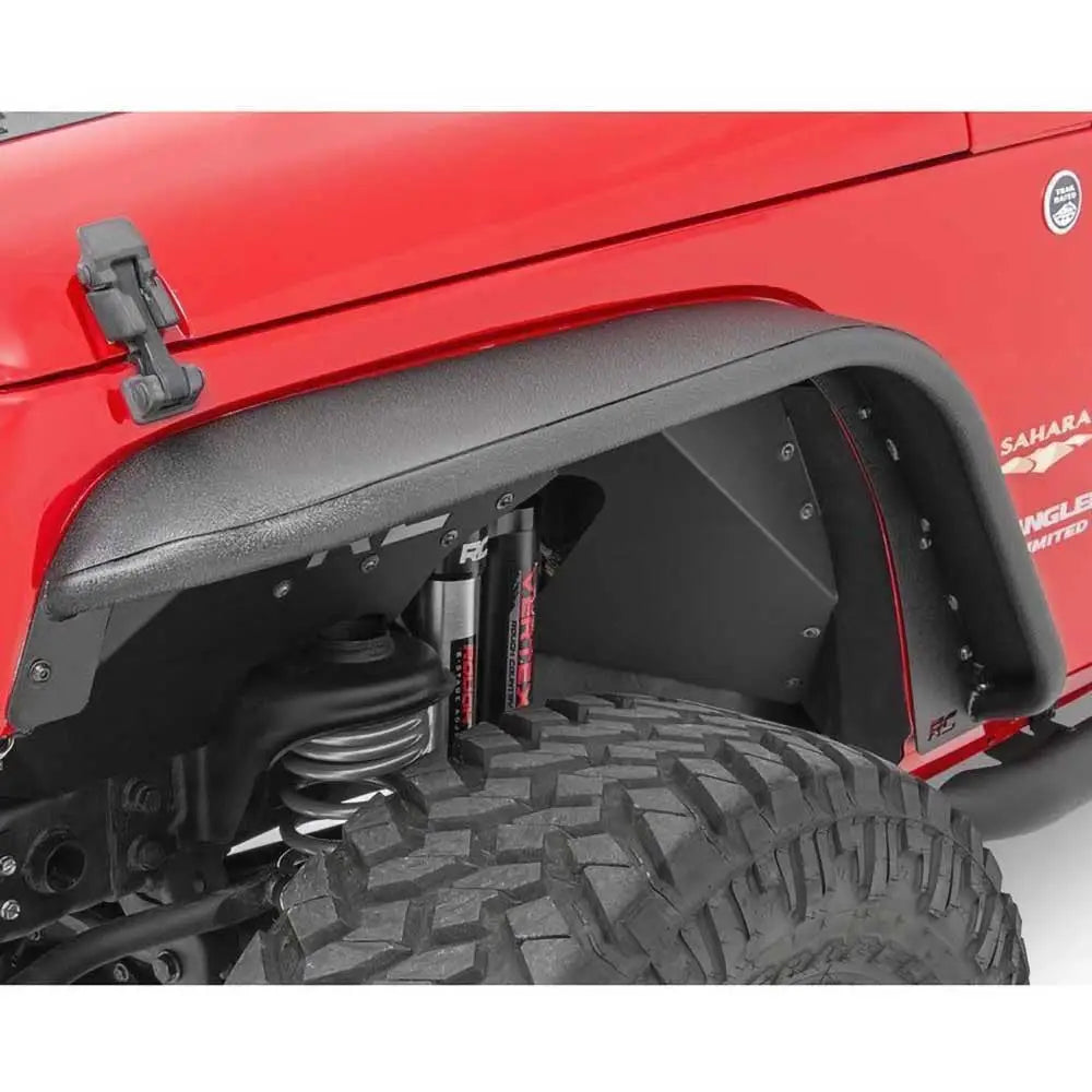 Skjermbreddere Rough Country Flat - Jeep Wrangler Jk 2 d 07-18 - 5