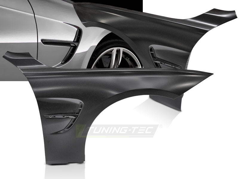 Nærbilde av sideventil på svart Sport Style skjerm til BMW 4-Serie F32 2013–2019
