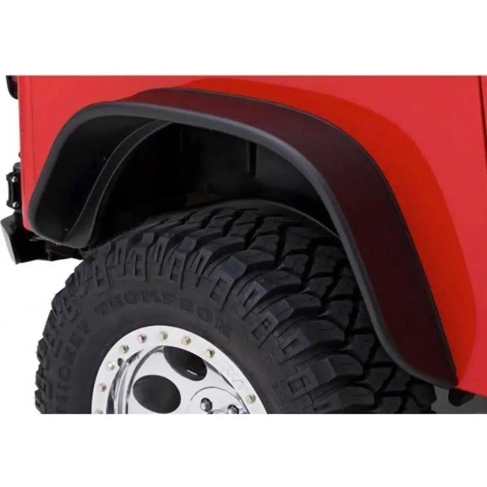 Skjørtutvidelser Foran Og Bak Bushwacker Flat Style - Jeep Wrangler Yj 87-95 - 3