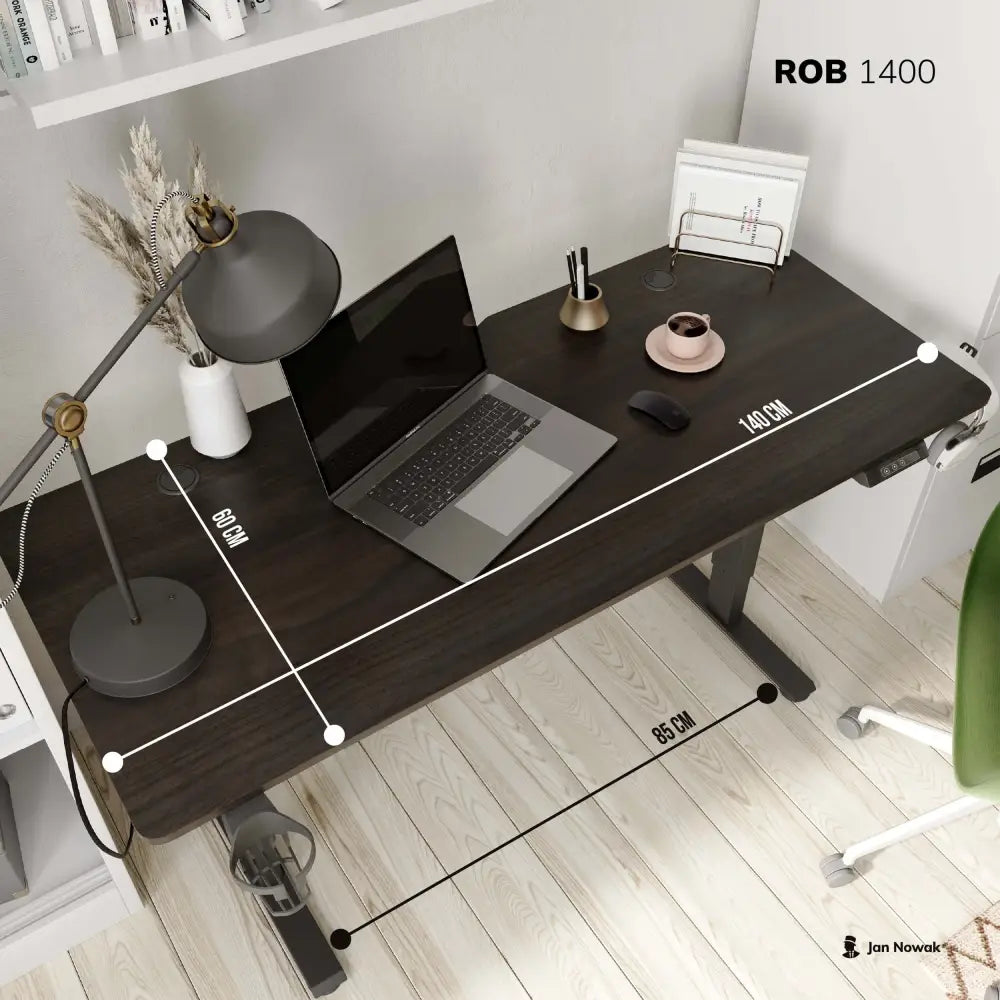 Skrivebord Med Elektrisk Justerbar Høyde Rob - 3