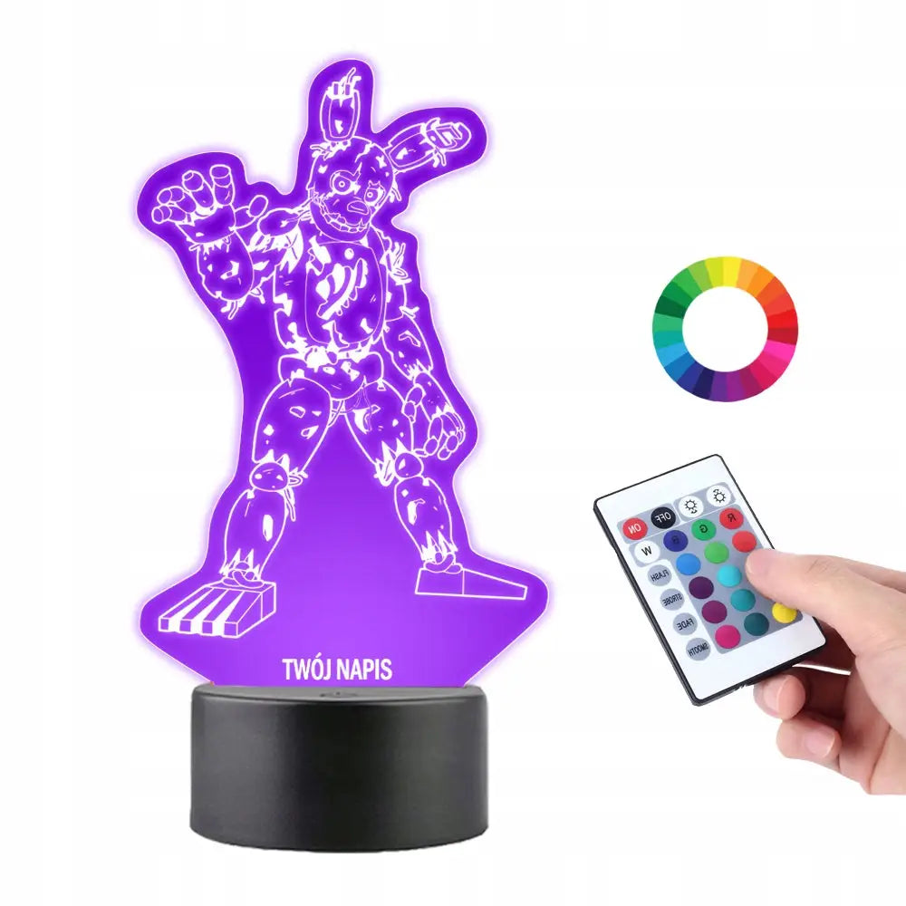 Skrivebordslampe Figur Fra Spillet Fnaf Five Nights At Freddy’s William Afton - 1