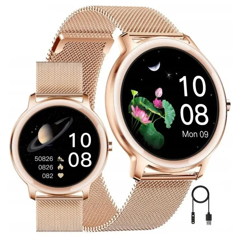 Smartwatch Dameklokke Rubicon + gravering Skritt Blodtrykk Sms Fb - 1