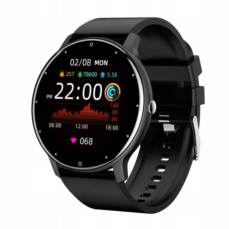 Smartwatch Herreklokke Gravity Sport Svart Pulsometer Sms Musikk Alarm