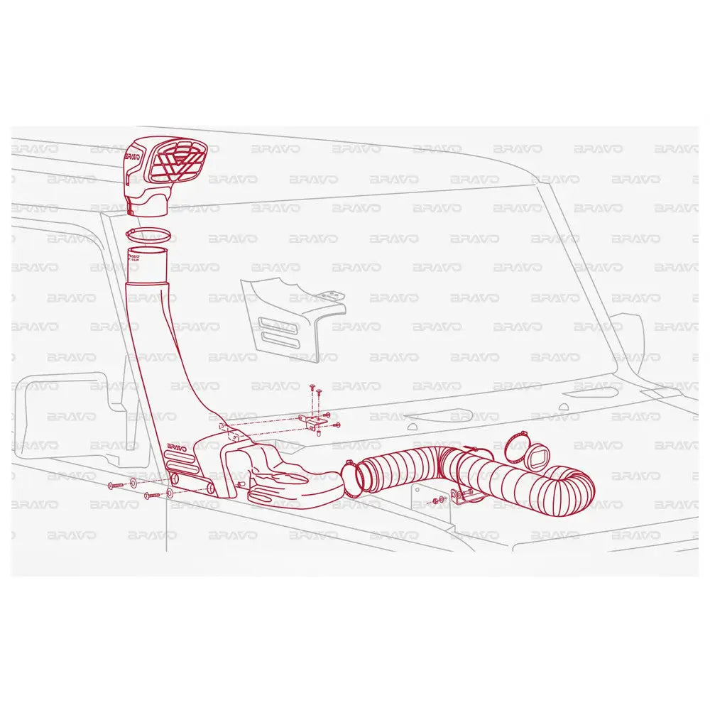 Snorkel Luftinntaksrør For Suzuki Jimny 18- - 6