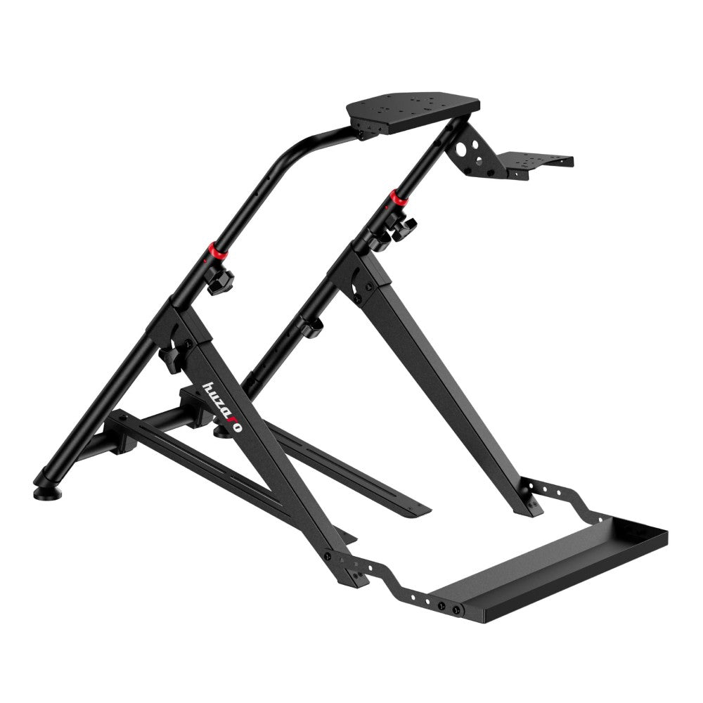 Huzaro Speed 4.0 stativ med ratt montert – sidevisning