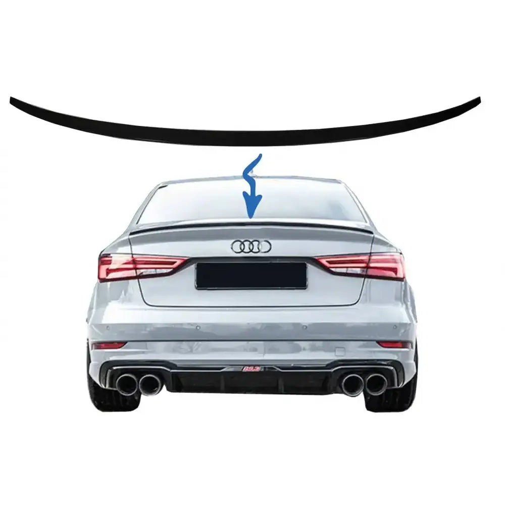 Spoiler Audi A3 8v Sedan (2013-up) Piano Black - 1