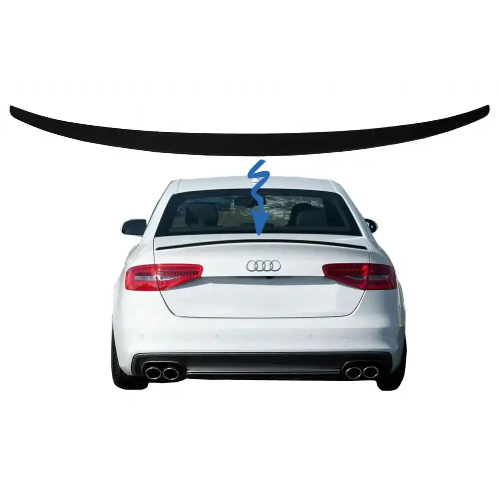 Spoiler Audi A4 B8 Sedan (2008-2015) Matte Black - 1