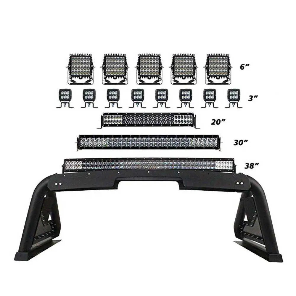 Sportbar 2.0 Med Elektrisk Lampeopptrekkmodul Go Rhino - Dodge Ram 1500 Ds 09-19 - 3