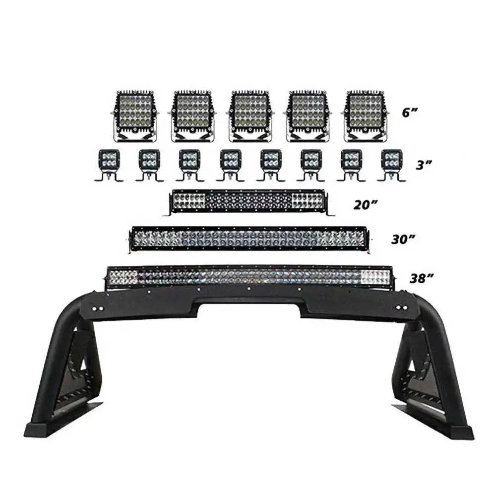 Sportsbjelke 2.0 Med Elektrisk Lampeinnkappingsmodul Go Rhino - Jeep Gladiator Jt 20- - 3