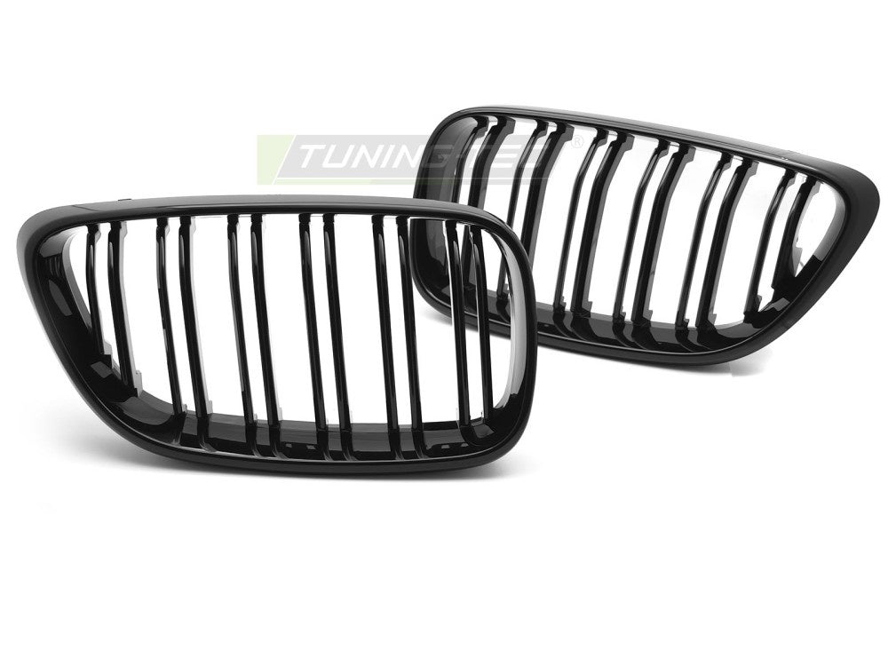 Nærbilde av blankt svart frontgrill for BMW F22 F23 2013–2021