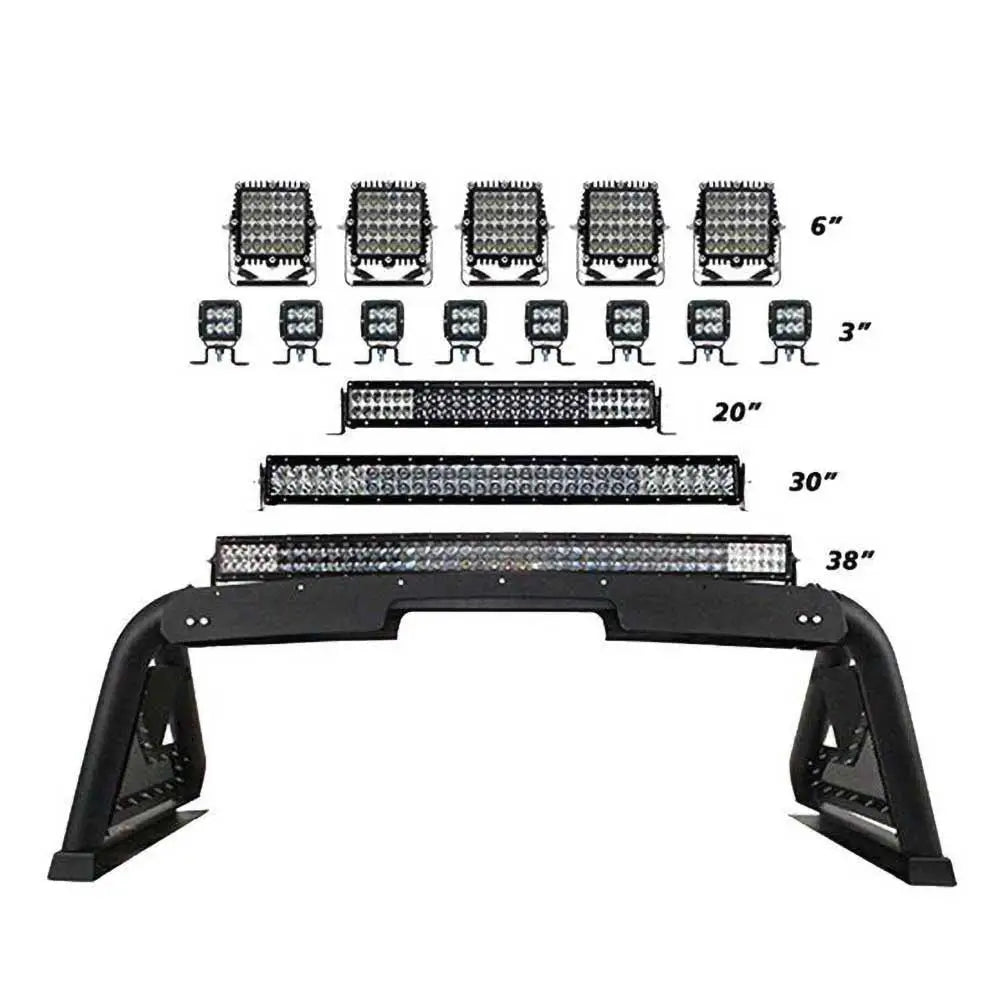 Sportstang 2.0 Med Elektrisk Lysmodulskjul Go Rhino - Mitsubishi L200 15-23 - 3