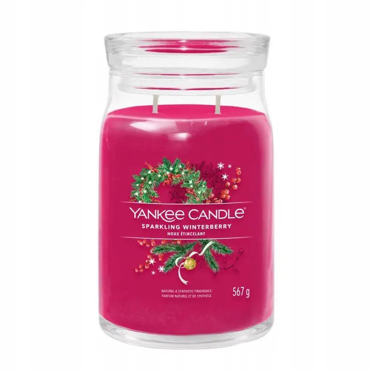 Sprudlende Vinterbær - Yankee Candle Signature - Stort Duftlys To Veker - 1