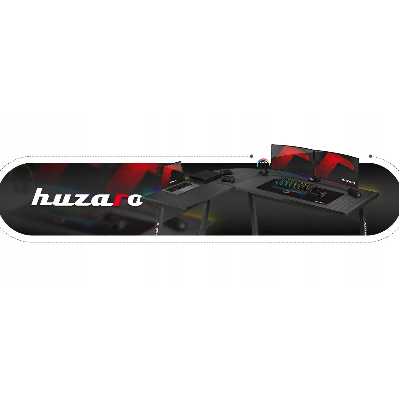 Gaming Hjørnebord Huzaro Hero 6.0 RGB