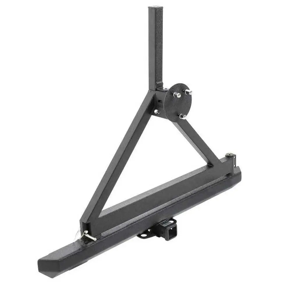 Stål Bakre Rørstøtfanger med Reservehjulholder og Krok - Jeep Wrangler Tj 97-06