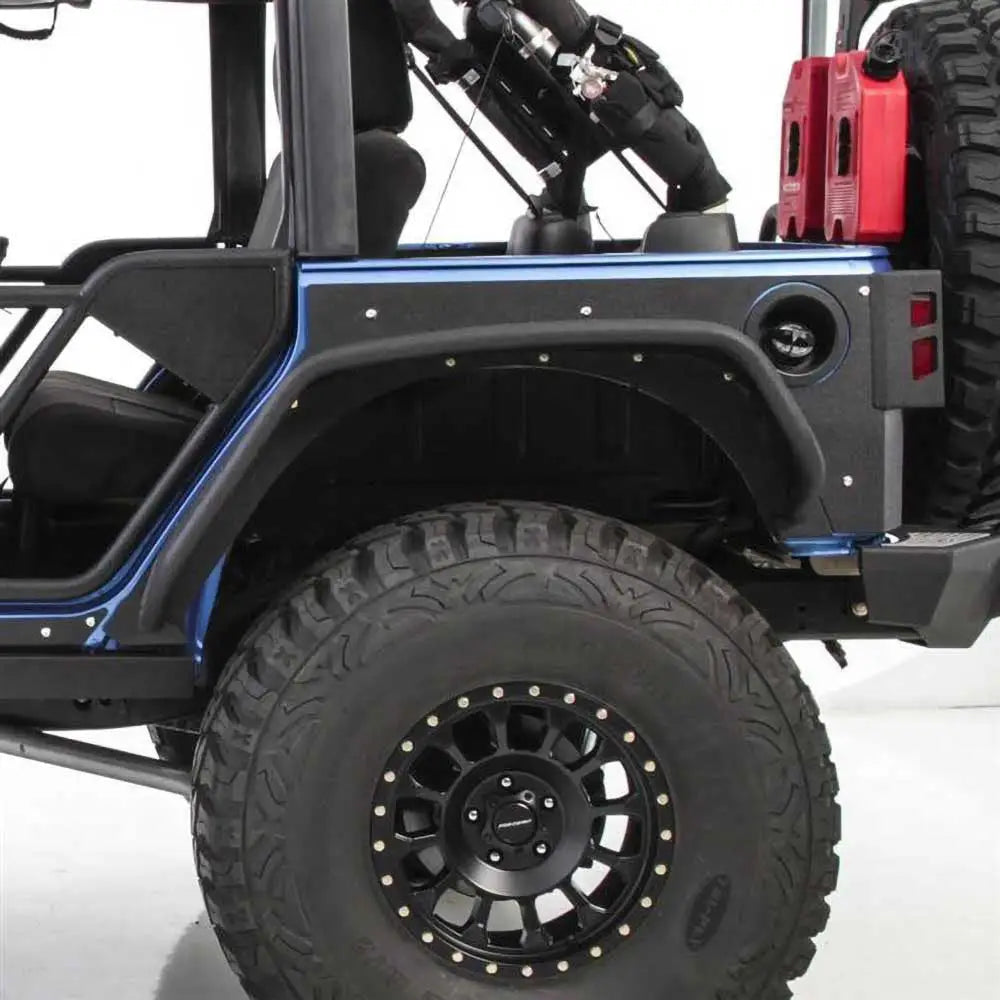 Stål Kotfluebeskyttere Bak - Smittybilt Xrc - Jeep Wrangler Jk 4 d 07-18 - 7