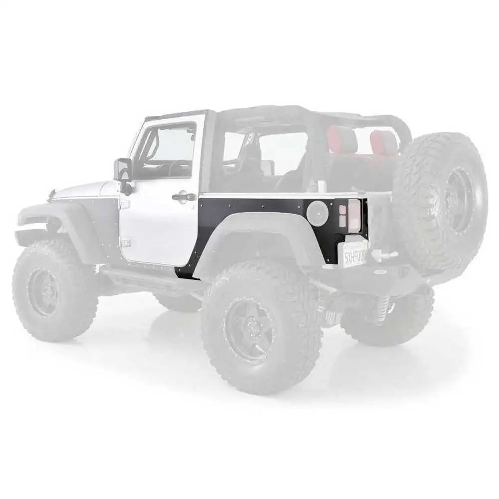 Stål Skvettskjermbeskyttelse bak Smittybilt Xrc - Jeep Wrangler Jk 2 d 07-18