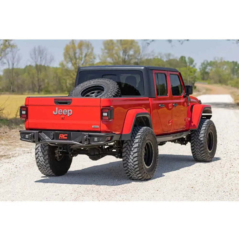 Stål Støtfanger Bak Med Led-lys Rough Country - Jeep Gladiator Jt 20- - 4