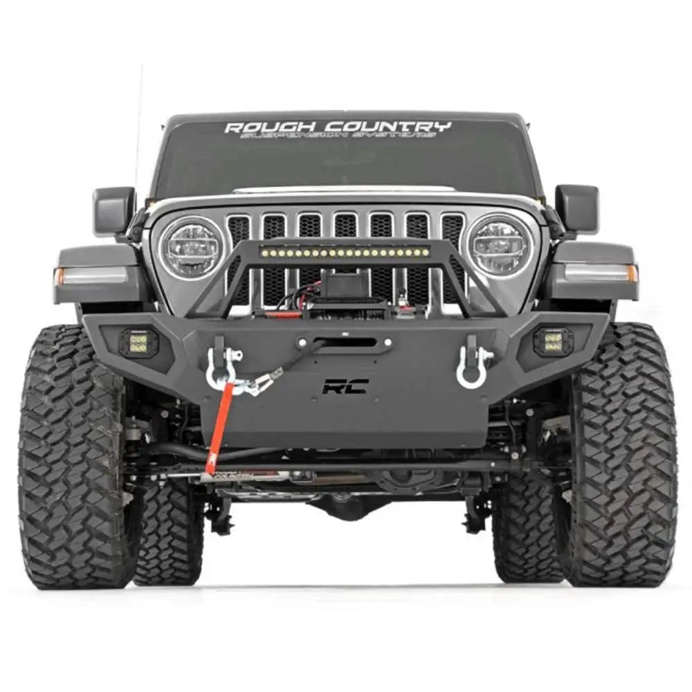 Stål Støtfanger Foran Jeep Wrangler Jl 4 d 18- By Rough Country - 6