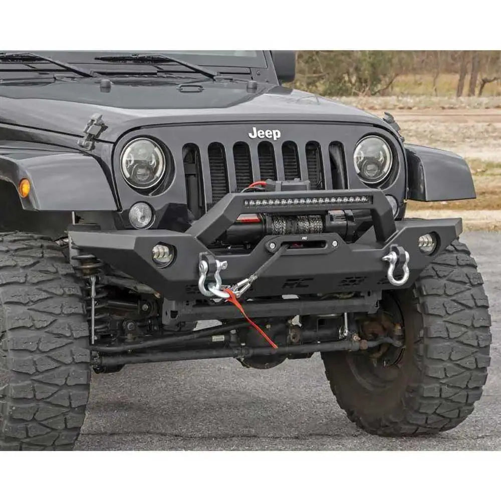 Stål Støtfanger Foran Rough Country Sport - Jeep Wrangler Jk 4 d 07-18 - 4