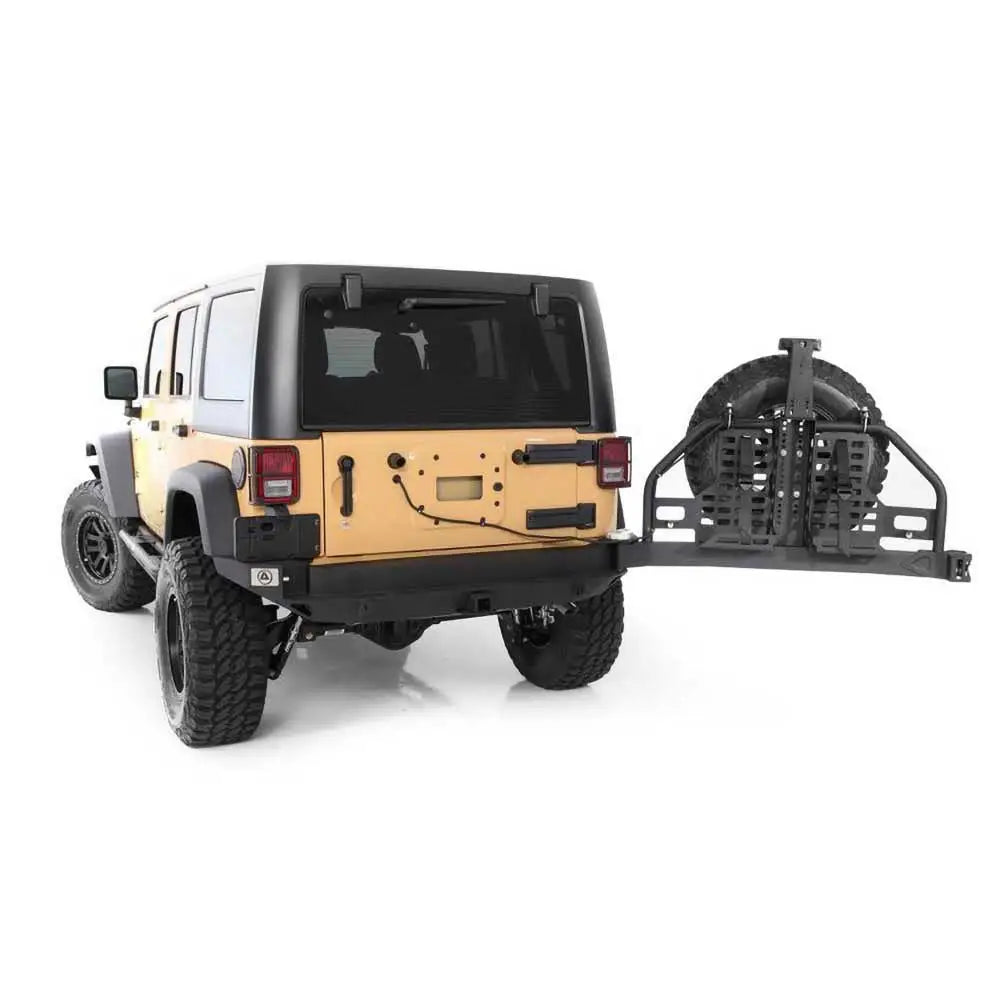 Stål Støtfanger Med Reservehjulholder Bak Smittybilt Xrc Atlas - Jeep Wrangler Jk 4 d 07-18 - 3