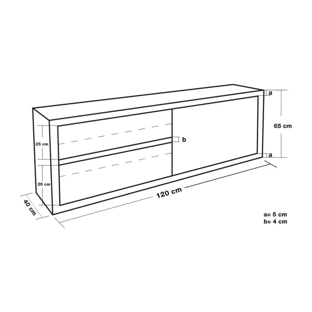 Stål Veggskap Med Skyvedører 120cm Bredde - 4